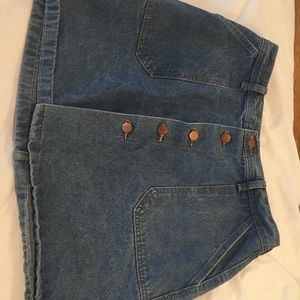 Button down jean skirt In like new condition